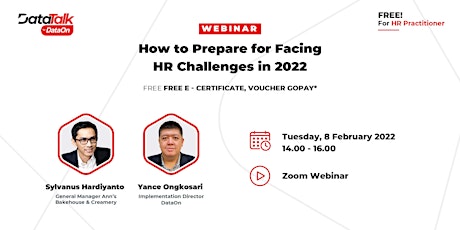 Data Talks by DataOn "How to Prepare for Facing HR Challenges in 2022" Tickets