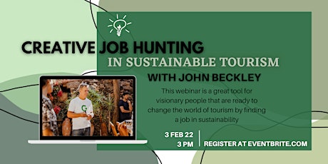 Creative Job  Hunting in Sustainable Tourism tickets