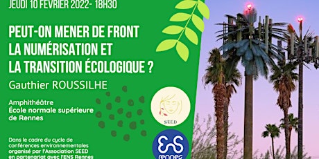 Conférence de  Gauthier ROUSSILHE - Association SEED ENS Rennes billets