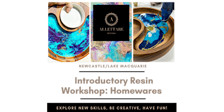 Evening Introductory Resin Art Workshop Wednesday 23 February 2022 6pm tickets