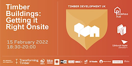 TDChallenge22 - Timber Buildings: Getting it Right Onsite tickets