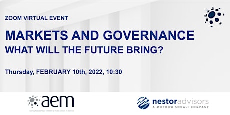 MARKETS AND GOVERNANCE: WHAT WILL THE FUTURE BRING? tickets