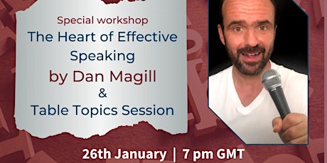 Online - Public Speaking Workshop - The Heart of Effective Speaking tickets