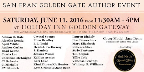 San Fran Golden Gate Author Event 2016 primary image