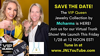 The VIP Queen Jewelry Collection by Mcharms Launch  Virtual Trunk Show! tickets
