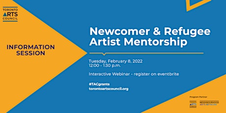 TAC Newcomer & Refugee Artist Mentorship Program Information Session tickets