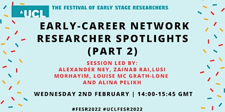 FESR2022: Early-Career Network Researcher Spotlights (Part 2) tickets