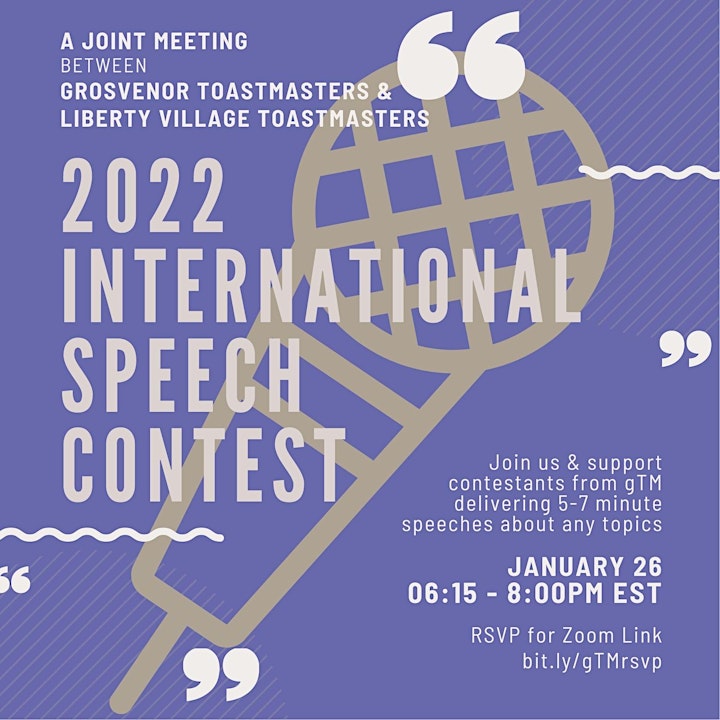 gTM Online Club Meeting #1166- Theme: gTM International Speech Contest image