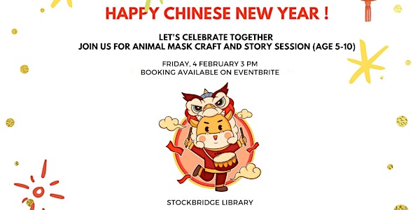Celebrating Chinese New Year:  a story and animal mask craft for kids
