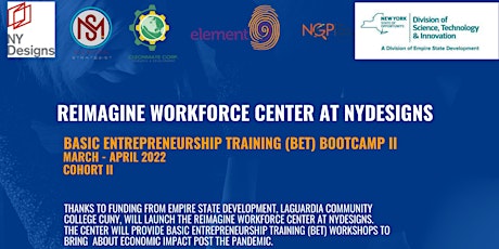 Reimagine Workforce Center - Basic Entrepreneurship Training Bootcamp II primary image