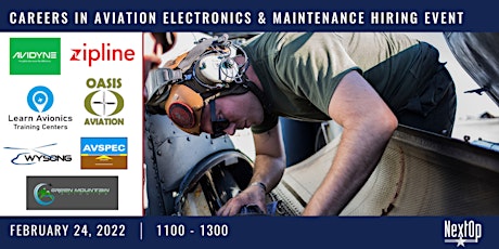 Careers in Aviation Electronics & Maintenance Information and Hiring Event Tickets