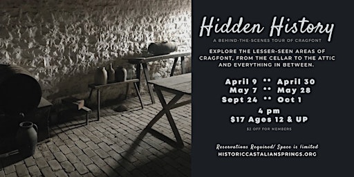 Hidden History - A Behind the Scenes Tour of Cragfont