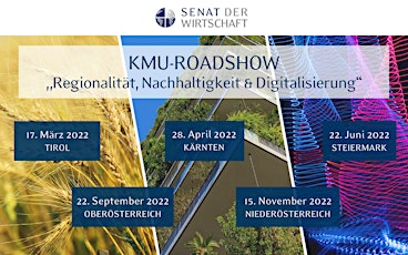 KMU-Roadshow "Digitalisierung, Ökologisierung & Regionalität” Tickets