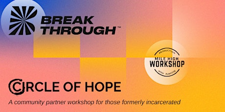 Circle of Hope Community Partner Workshop tickets