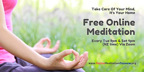 Free Online Meditation Oceania tickets