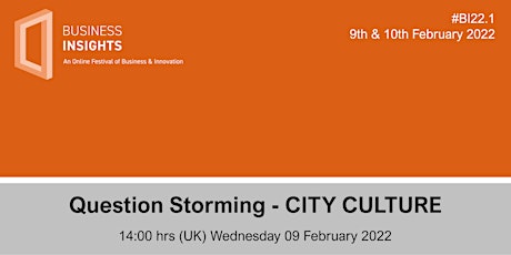 Question Storming — CITY CULTURE tickets