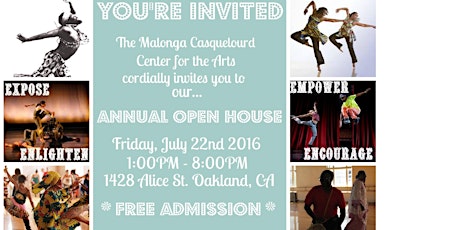 Malonga Casquelourd Center for the Arts Annual Open House 2016 primary image