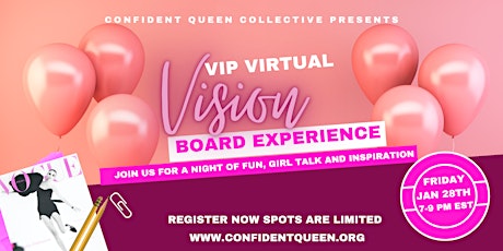 VIP Virtual Vision Board Experience tickets