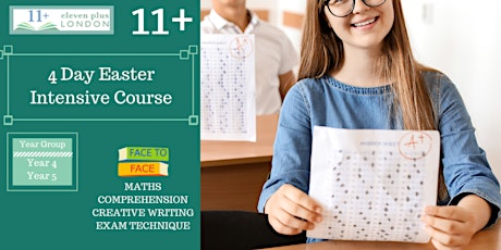 11+ Easter Intensive Course  (FACE TO FACE)