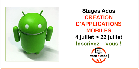 Image principale de Stages Création Applications Mobiles (Ados)