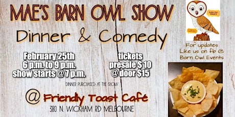 Mae's Barn Owl Show tickets