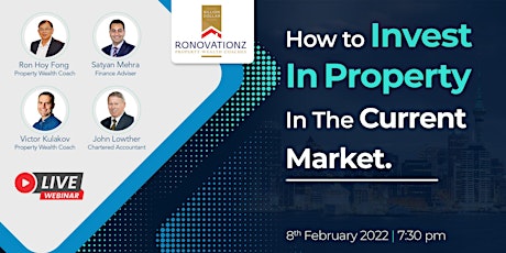 How To Invest In Property In The Current Market - Webinar tickets