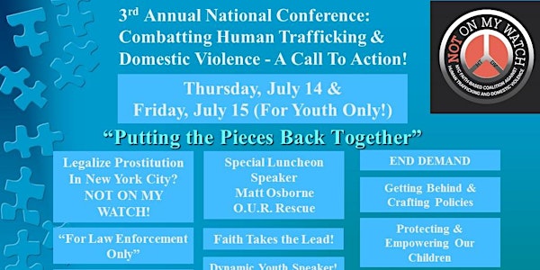 3rd Annual National Conference: Combatting Human Trafficking & Domestic Violence