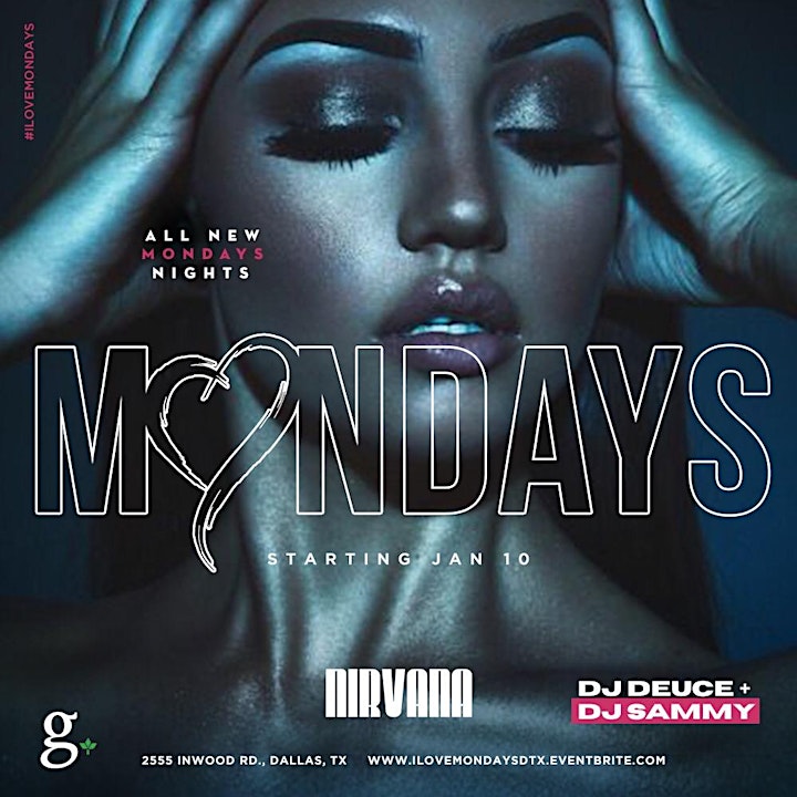 I Love Mondays  -- lndustry Night @ Nirvana Dallas image