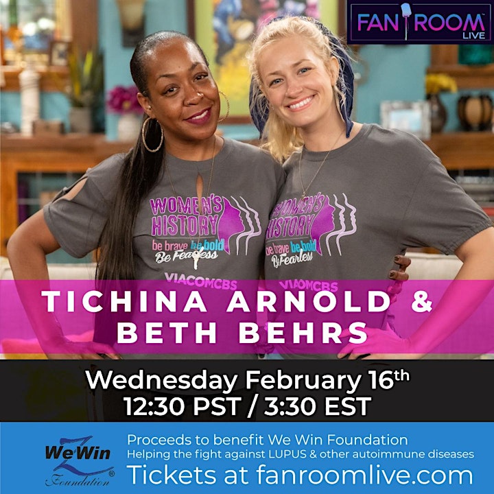 Tichina Arnold & Beth Behrs host FanRoom Live for WeWin Foundation 2.16.22 image