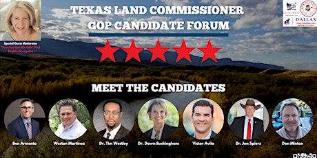 Texas Land Commissioner GOP Candidate Forum! tickets