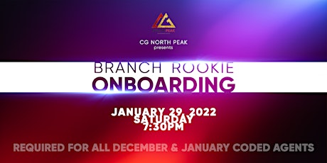 CGNP Branch ROOKIE OnBoarding tickets