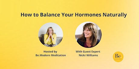 How to Balance Your Hormones Naturally tickets