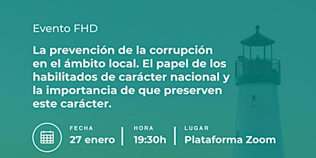 COLOQUIO HD: La prevención de la corrupción en el ámbito local. entradas