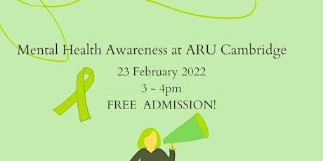Mental Health Awareness at ARU tickets
