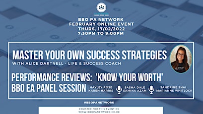 BBO PA Network ONLINE - 17/02/22 - Performance Reviews - Know Your Worth tickets