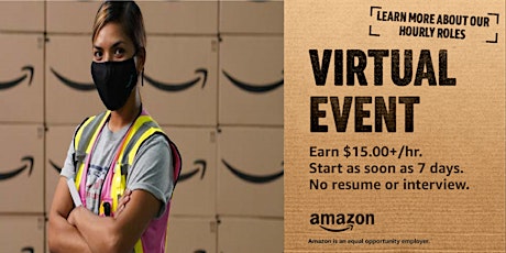 Amazon-Virtual Info Session Western CT February 3rd, 2022 at 1pm tickets