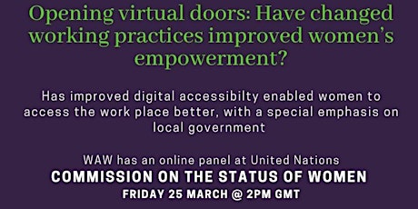 Opening virtual doors:  Have changed working practices improved empowerment primary image
