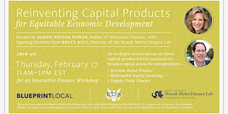 Reinventing Capital Products for Equitable Economic Development tickets