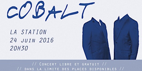 Cobalt en concert gratuit à La Station