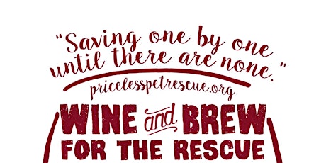 Priceless Pets' Wine and Brew for the Rescue primary image