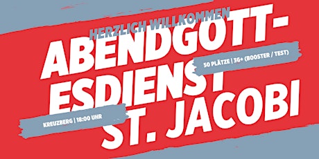Berlinprojekt  Abendgottesdienst St. Jacobi Kreuzberg 18:00 Uhr | 3G+ Tickets