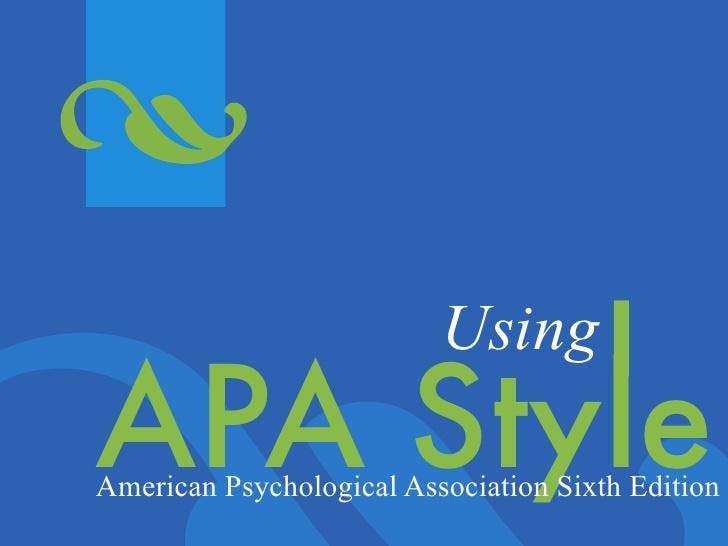 Introduction to APA Format