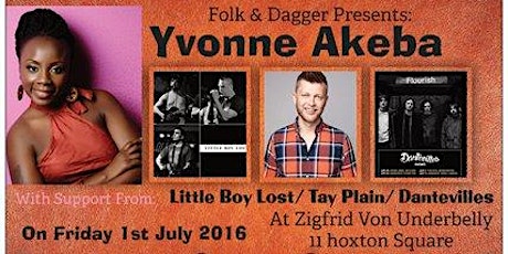 Folk and dagger Presents: YVONNE AKEBA/ Little Boy Lost/ Tay Plain/ Dantevilles primary image