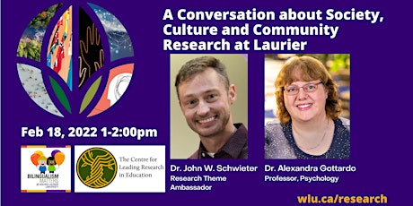 A Conversation about Society, Culture & Community Research at Laurier tickets