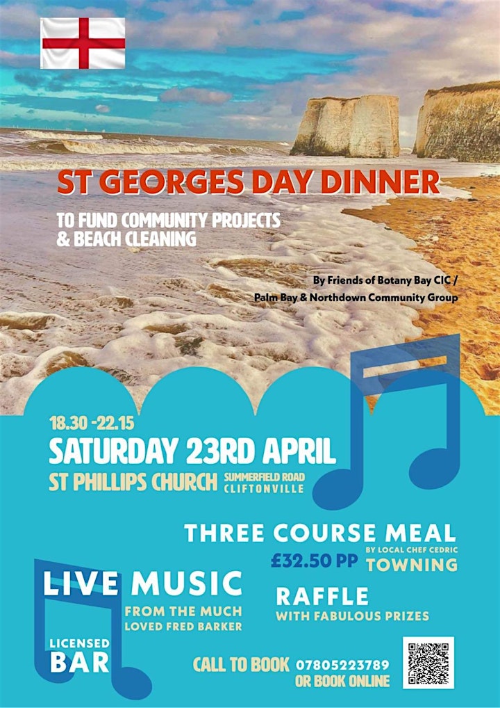 St. Georges Day Dinner to Fund Community Projects & Beach Cleaning in 2022 image
