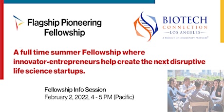 2022 Summer Fellowship at Flagship Pioneering Information Session tickets