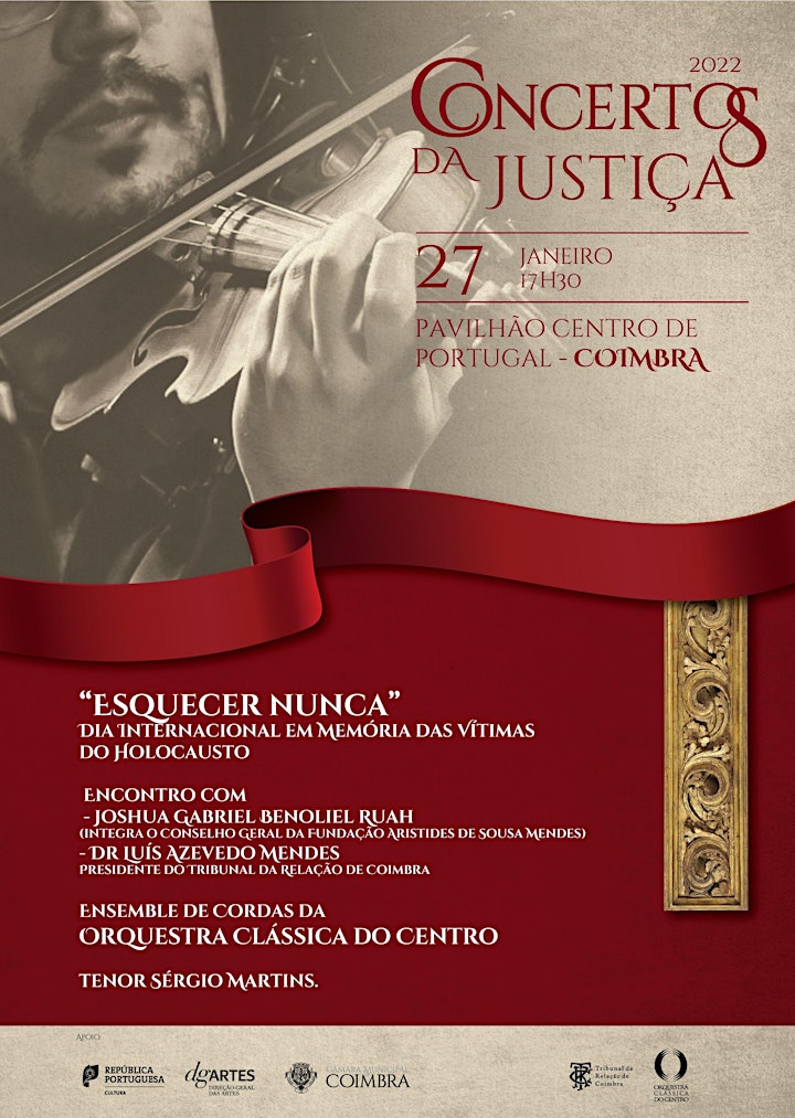 imagem Concertos da Justiça "Esquecer Nunca" - 27JAN2022 - 17h30