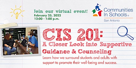 CIS 201: A Closer Look Into Supportive Guidance & Counseling primary image