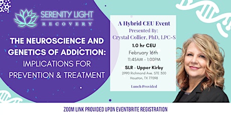 SLR Hybrid CEU - The Neuroscience and Genetics of Addiction tickets