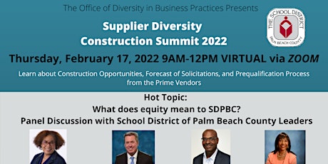 Supplier Diversity Construction Summit 2022 tickets